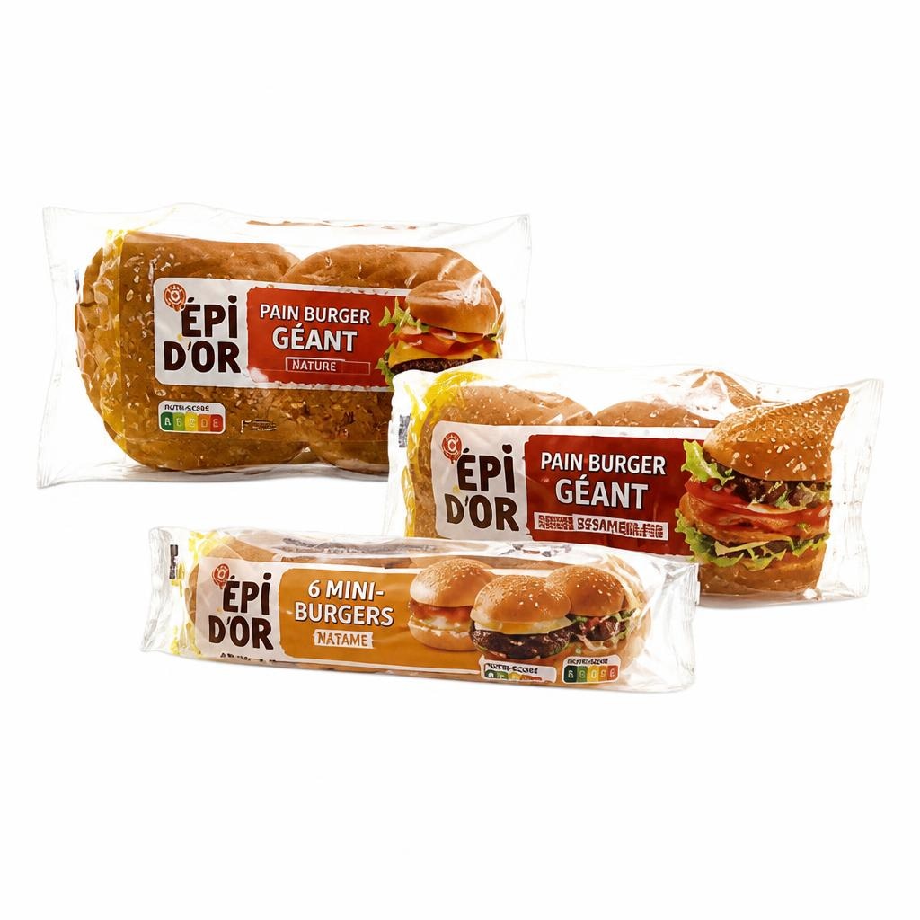 Brioš, polnozrnati ali mini kruhki za burgerje Epi D'Or 160 g - 330 g - Akcija v trgovini E.Leclerc
