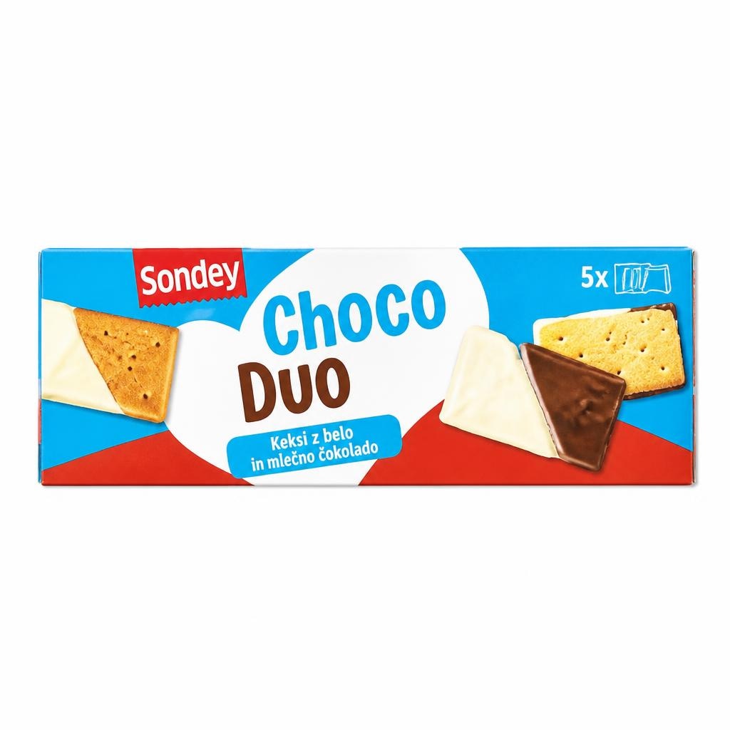 Sondey Keksi z belo in mlečno čokolado 160 g Akcija v trgovini Lidl