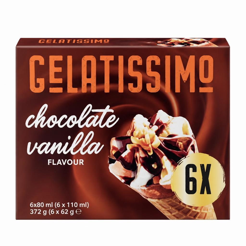 Sladoled Gelatissimo 4 x 72 ml Akcija v trgovini Mercator