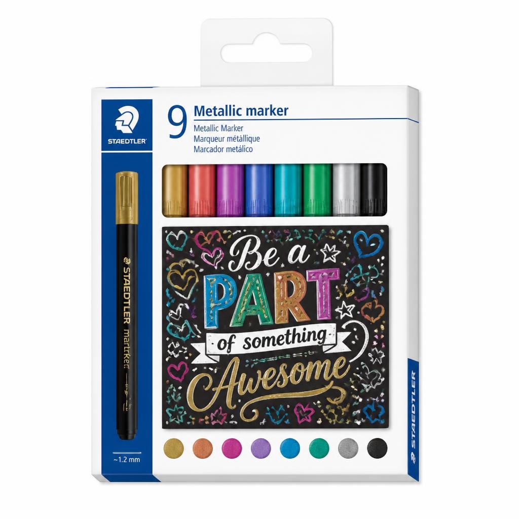 Akrilni markerji Metallic 4/1 STAEDTLER Akcija v trgovini E.Leclerc