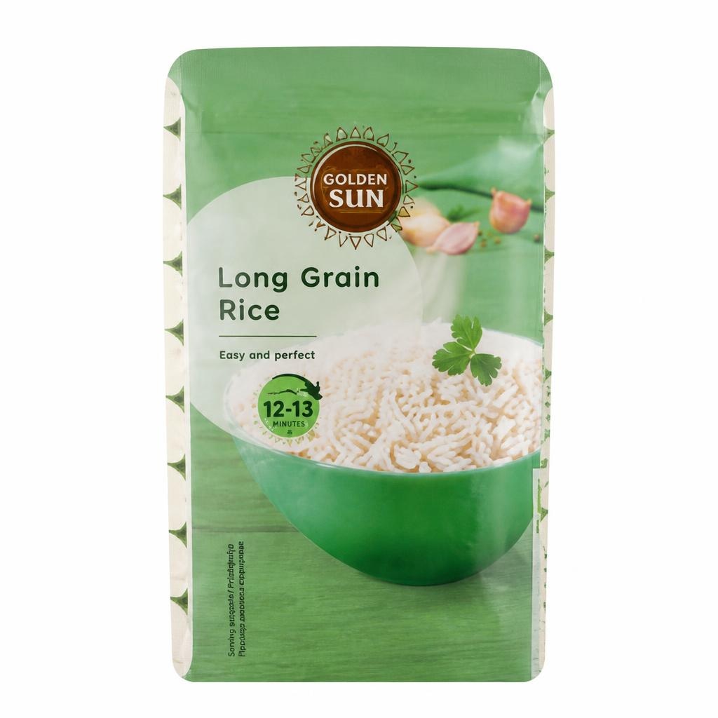 Golden Sun Dolgozrnat riž 1 kg - Akcija v trgovini Lidl