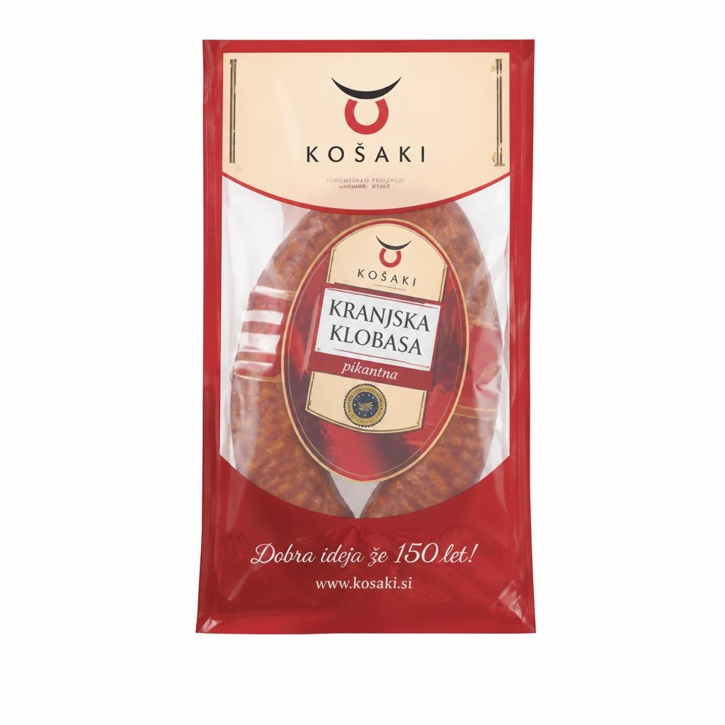 Košaki Kranjska klobasa 240 g Akcija v trgovini Spar