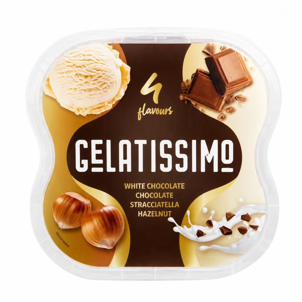 Sladoled Gelatissimo 1650 ml - Akcija v trgovini Mercator