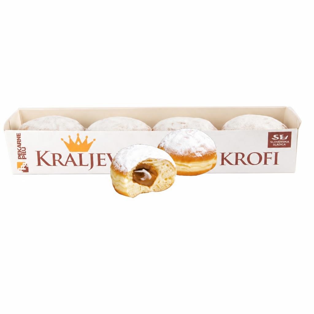 Kraljevi ptujski krofi 4 x 80 g Pekarne Ptuj Akcija v trgovini Jager