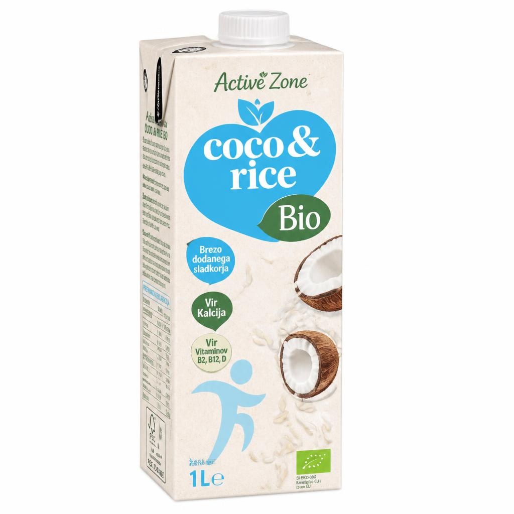 Bio rastlinski napitek Active zone Mercator 1 l Akcija v trgovini Mercator