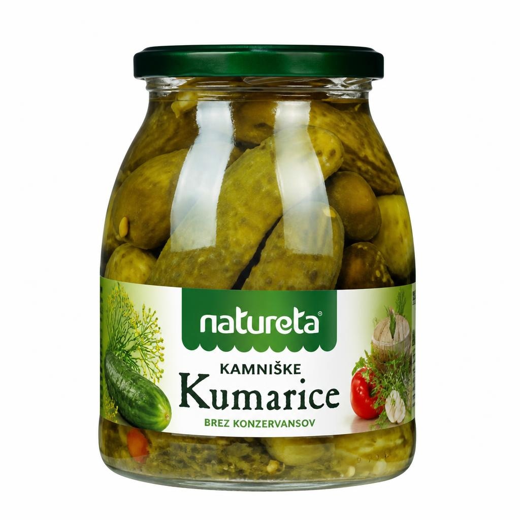 Kamniške kumarice Natureta 1 kg ali paprika, fileti, 530 g - Akcija v trgovini Mercator
