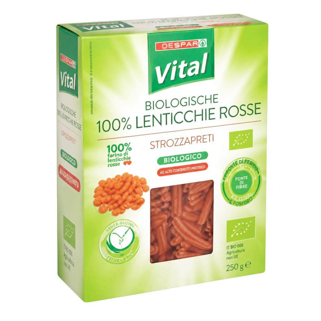 Vital bio testenine rdeča leča strozzapreti 250 g Akcija v trgovini Spar