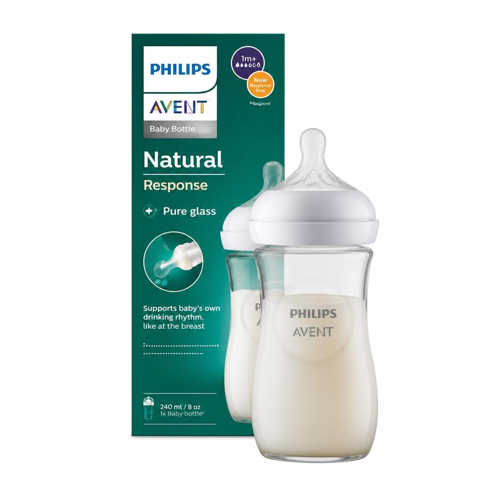 PHILIPS AVENT Natural Response steklenička za dojenčke 240 ml - Akcija v trgovini Dm