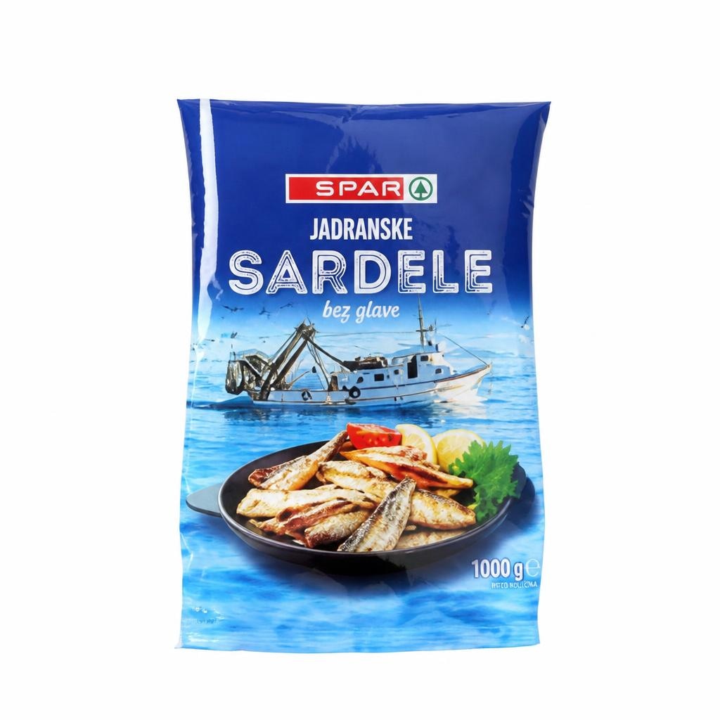 Jadranska sardela brez glave 1 kg SPAR - Akcija v trgovini Spar