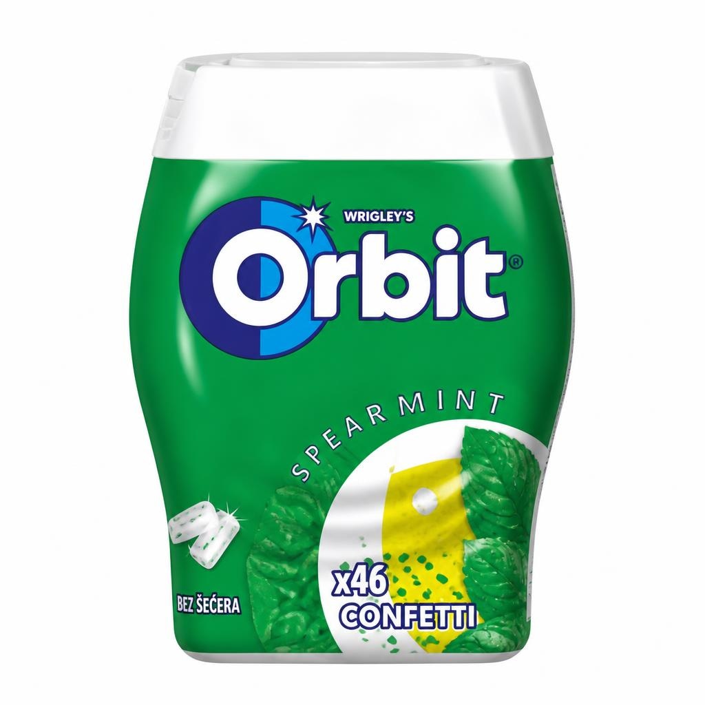 Žvečilni Orbit ali Airwaves 46/1 Akcija v trgovini Jager