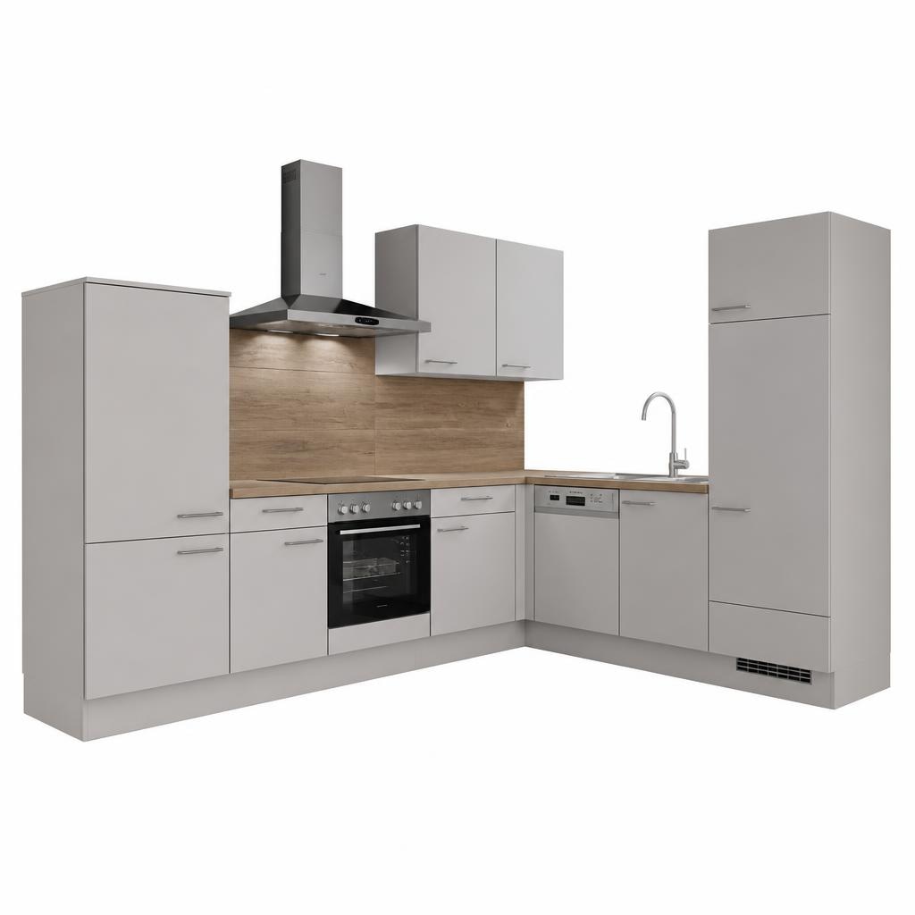 Kuhinja Trend Factory matno svetlo siva 155x405x245 cm Akcija v trgovini Dipo