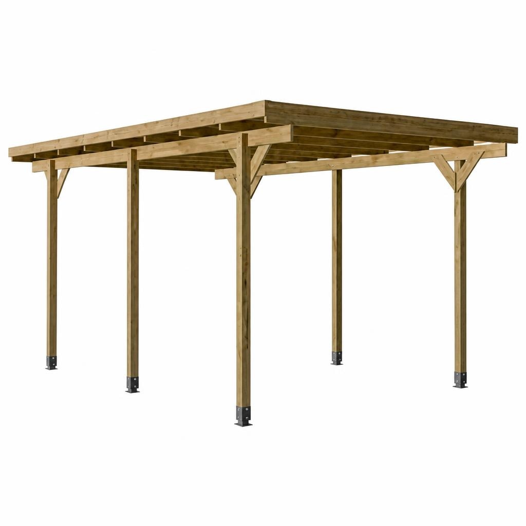 Nadstrešek za avto d 502 x š 300 x v 212-226 cm - Akcija v trgovini Bauhaus