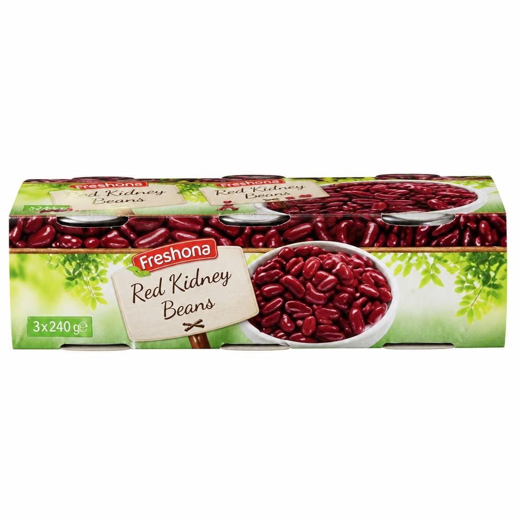 FRESHONA Rdeči fižol 2 x (3 x 210 g) Akcija v trgovini Lidl