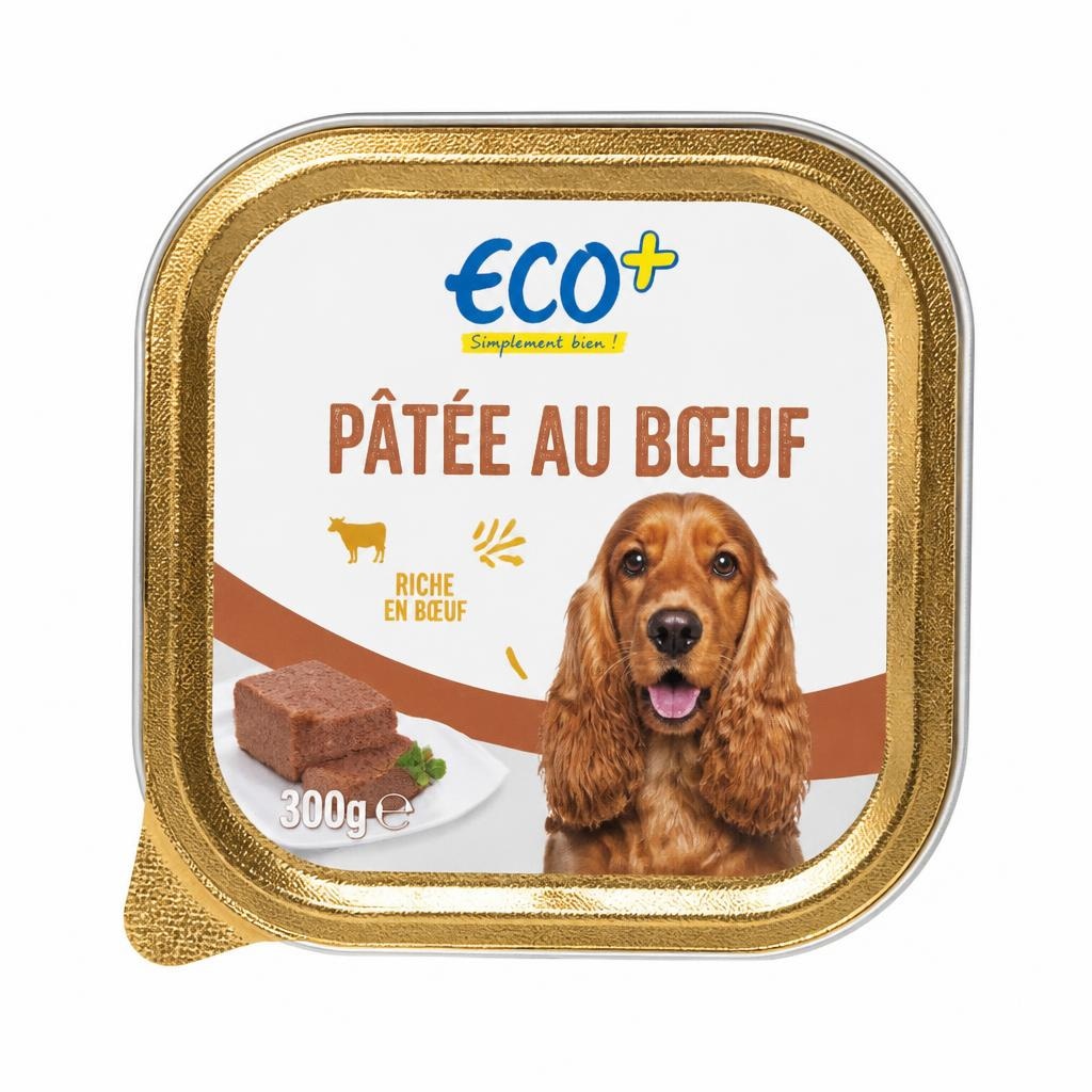 Pašteta za pse Eco+ 300 g Akcija v trgovini E.Leclerc