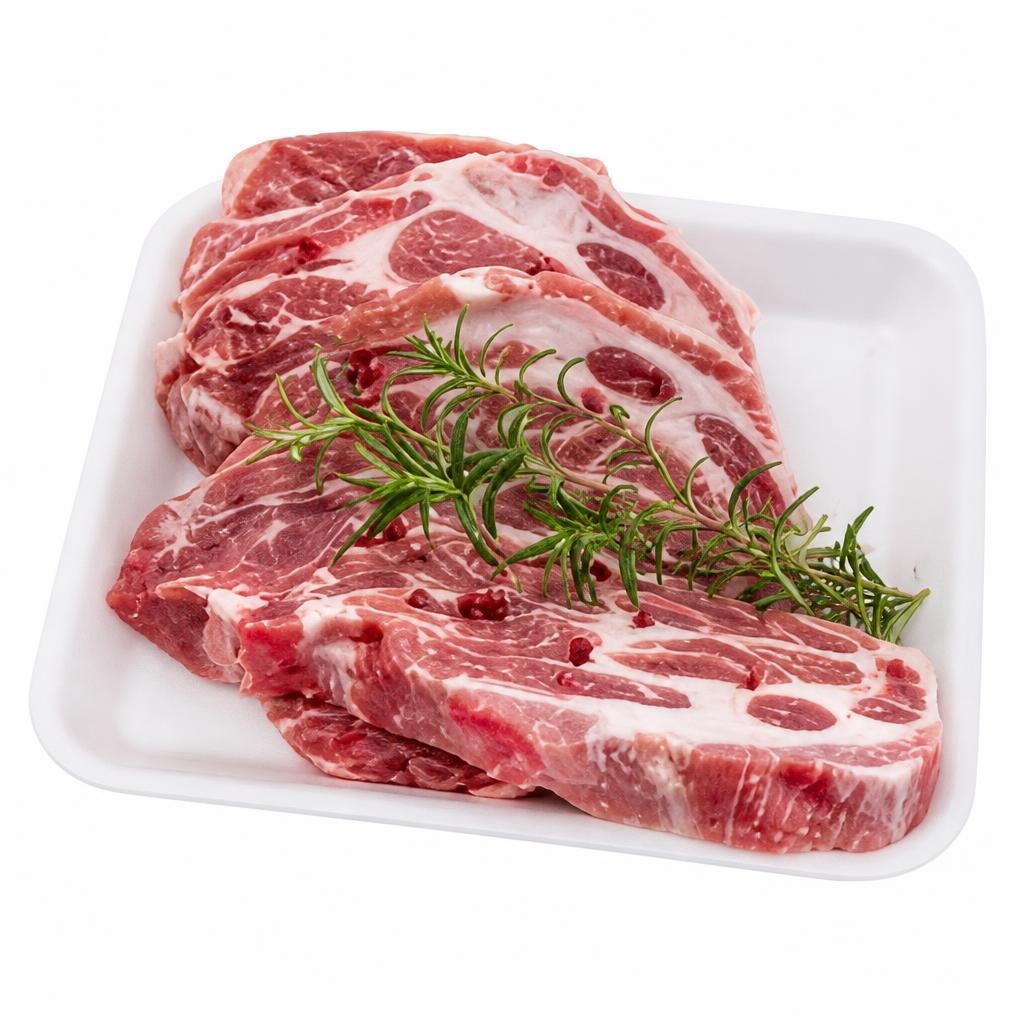 Svinjski vrat s kostjo EU 1 kg Akcija v trgovini Tuš