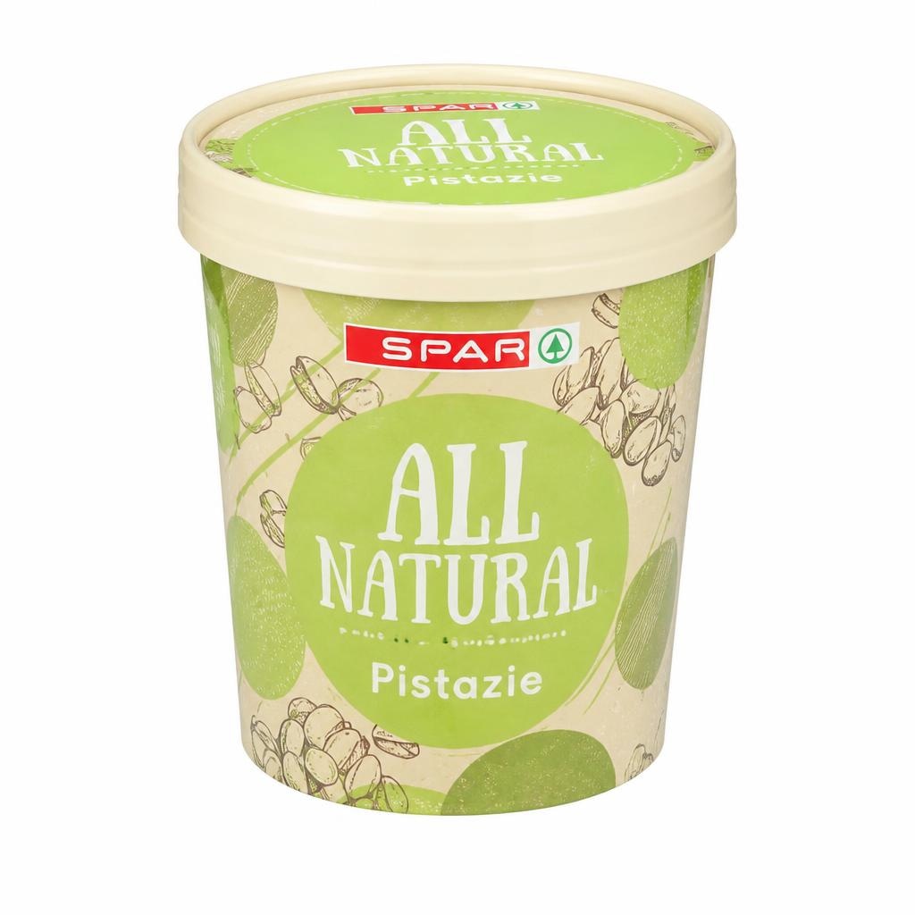 SLADOLED PISTACIJA ALL NATURAL 473 ml SPAR - Akcija v trgovini Spar