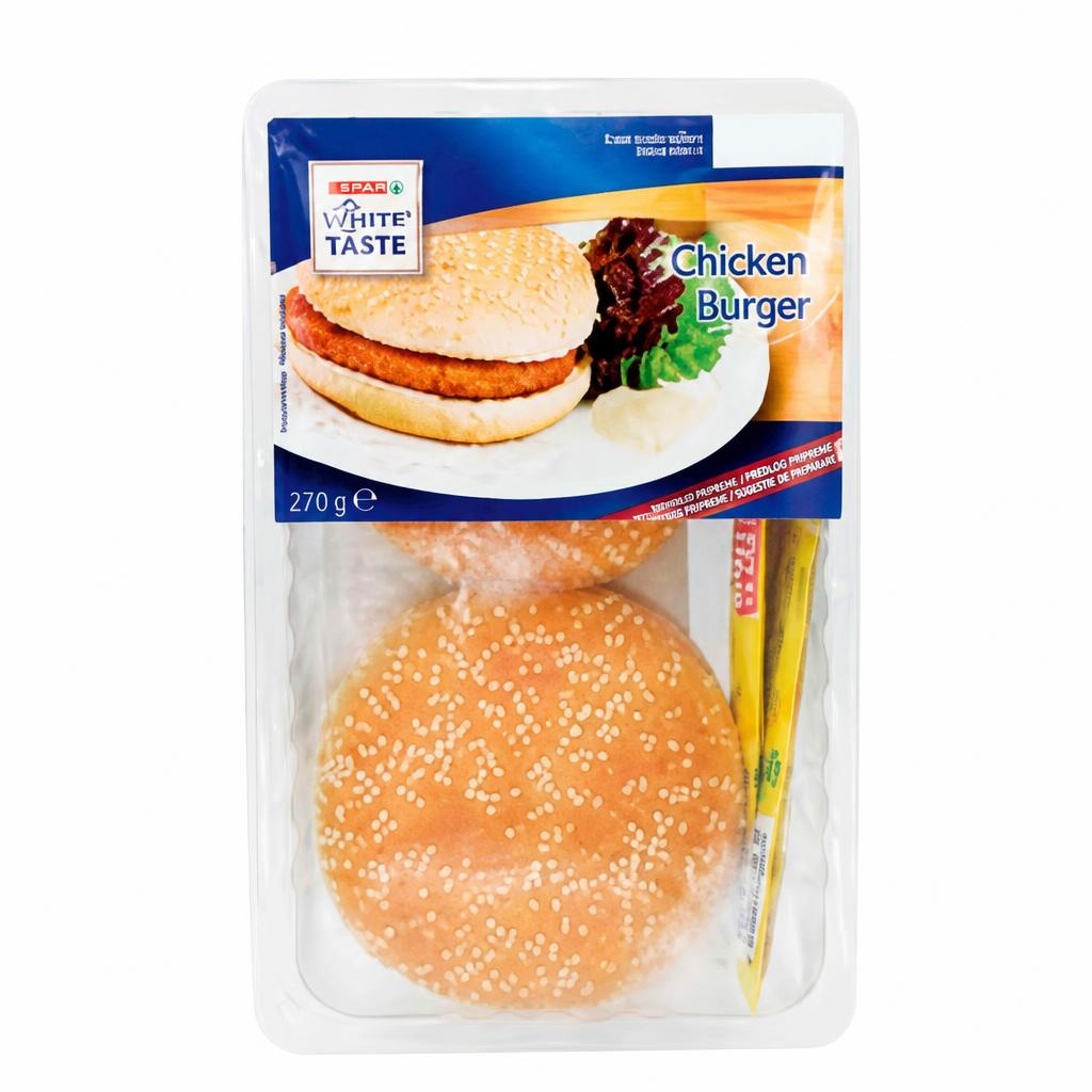 Piščančji burger 270 g Akcija v trgovini Spar