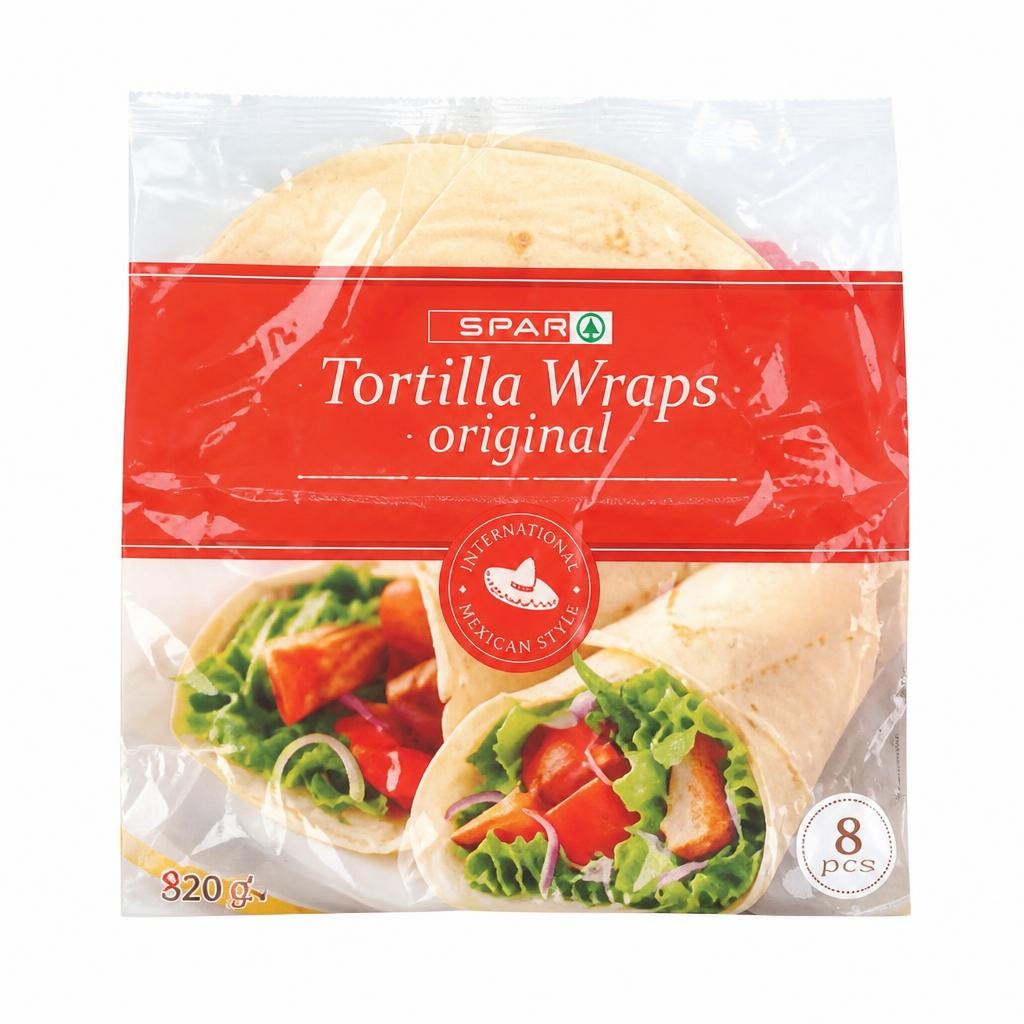 Pšenične tortilje 8 kos, 320 g SPAR Akcija u trgovini Spar
