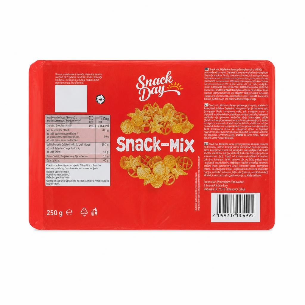 Snack Day Snack-Mix 250 g - Akcija v trgovini Lidl