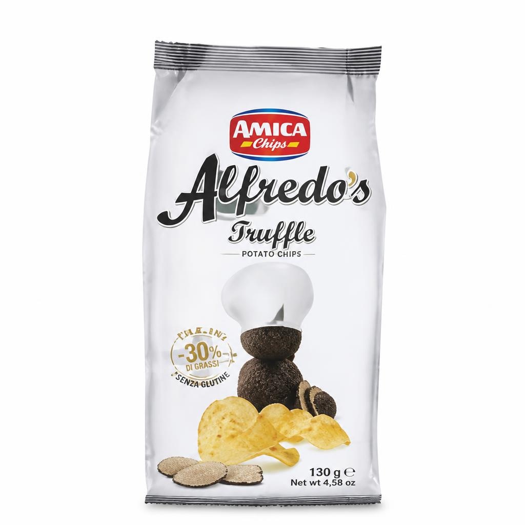 Čips Alfredo's Amica 130 g - Akcija v trgovini E.Leclerc