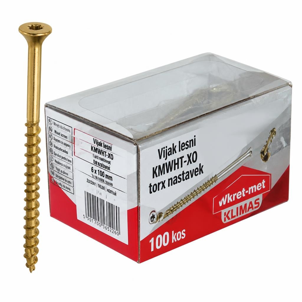Vijak lesni KMWHT-XO torx nastavek Wkręt-met KLIMAS - Akcija v trgovini Jager