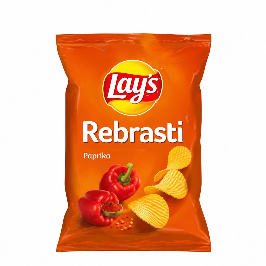 Lay's rebrasti čips 130 g Akcija v trgovini Jager