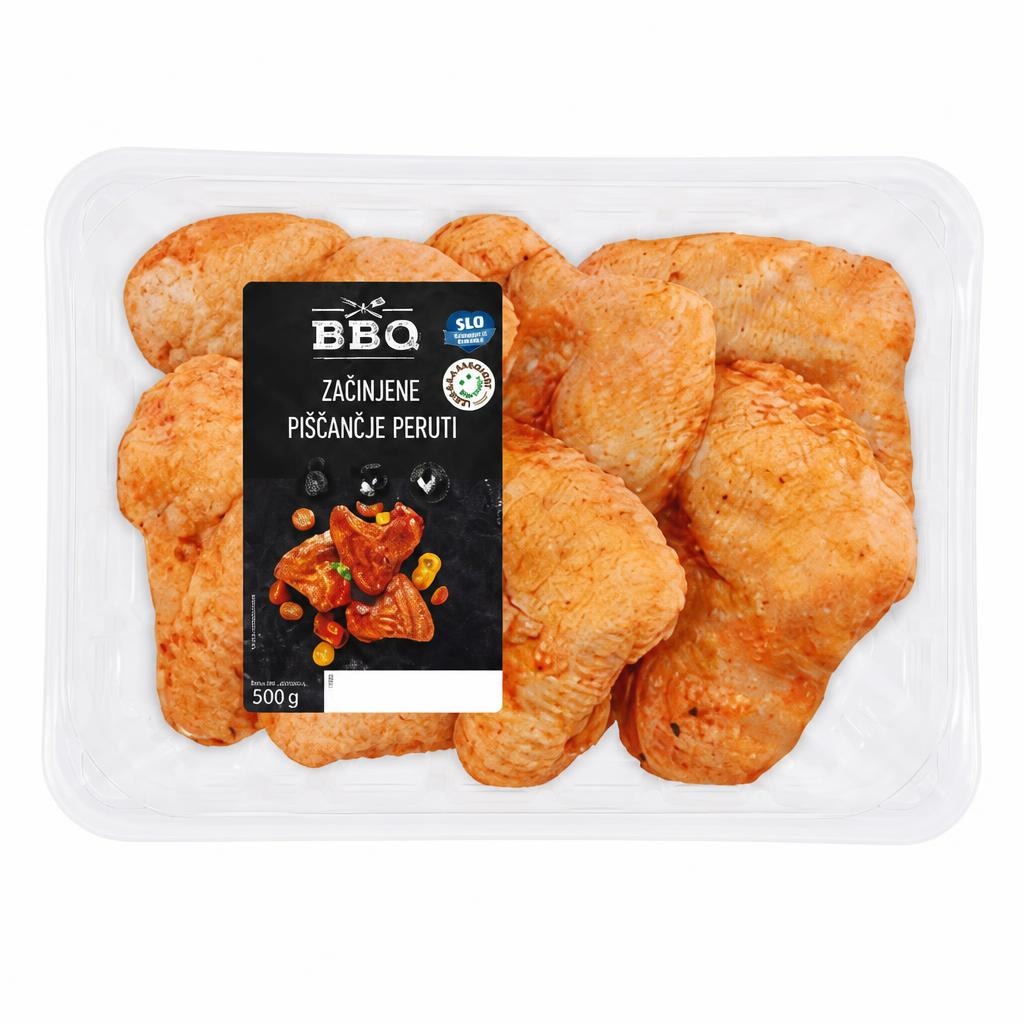 Začinjene piščančje peruti Pivka 500 g - Akcija v trgovini Hofer