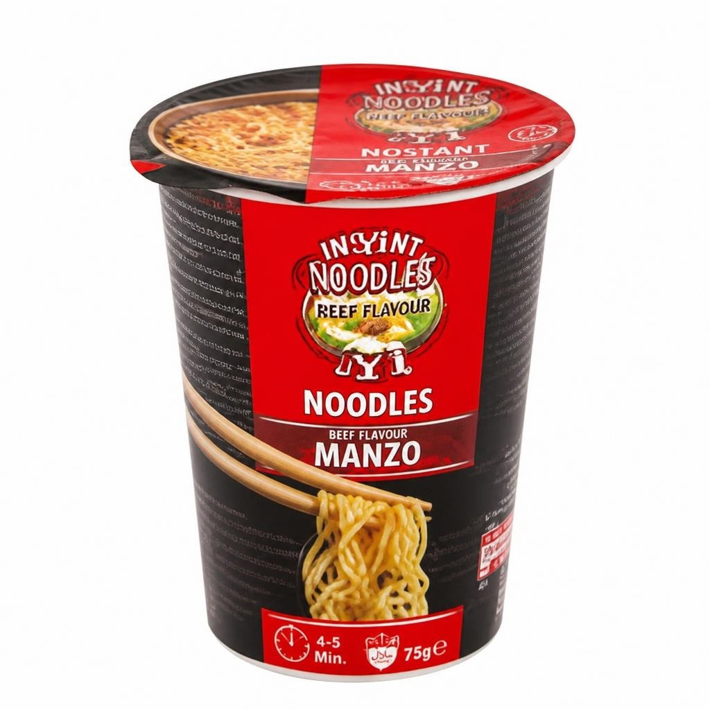 Yi noodles instant rezanci, govedina 65 g Akcija v trgovini Eurospin