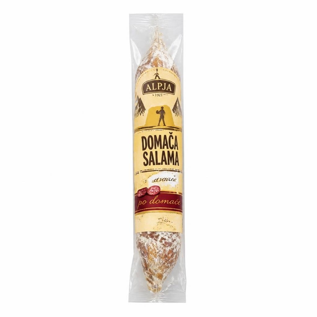 Domača salama Alpja 230 g Akcija v trgovini Spar