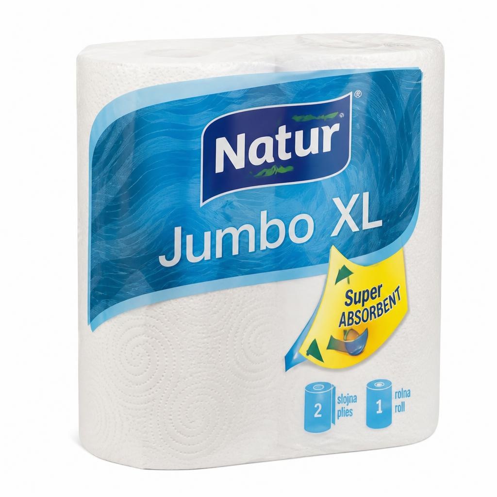 Papirnate brisače Natur Jumbo XL 1/1 Akcija v trgovini Mercator