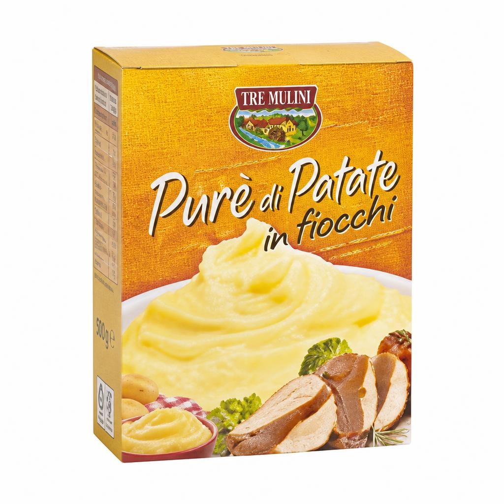 Krompirjev pire 500 g TRE MULINI - Akcija v trgovini Eurospin
