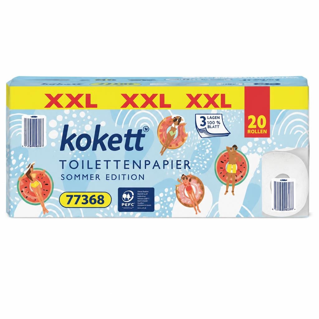Kokett odišavljen toaletni papir Sommer Edition 20 rolic Akcija v trgovini Hofer