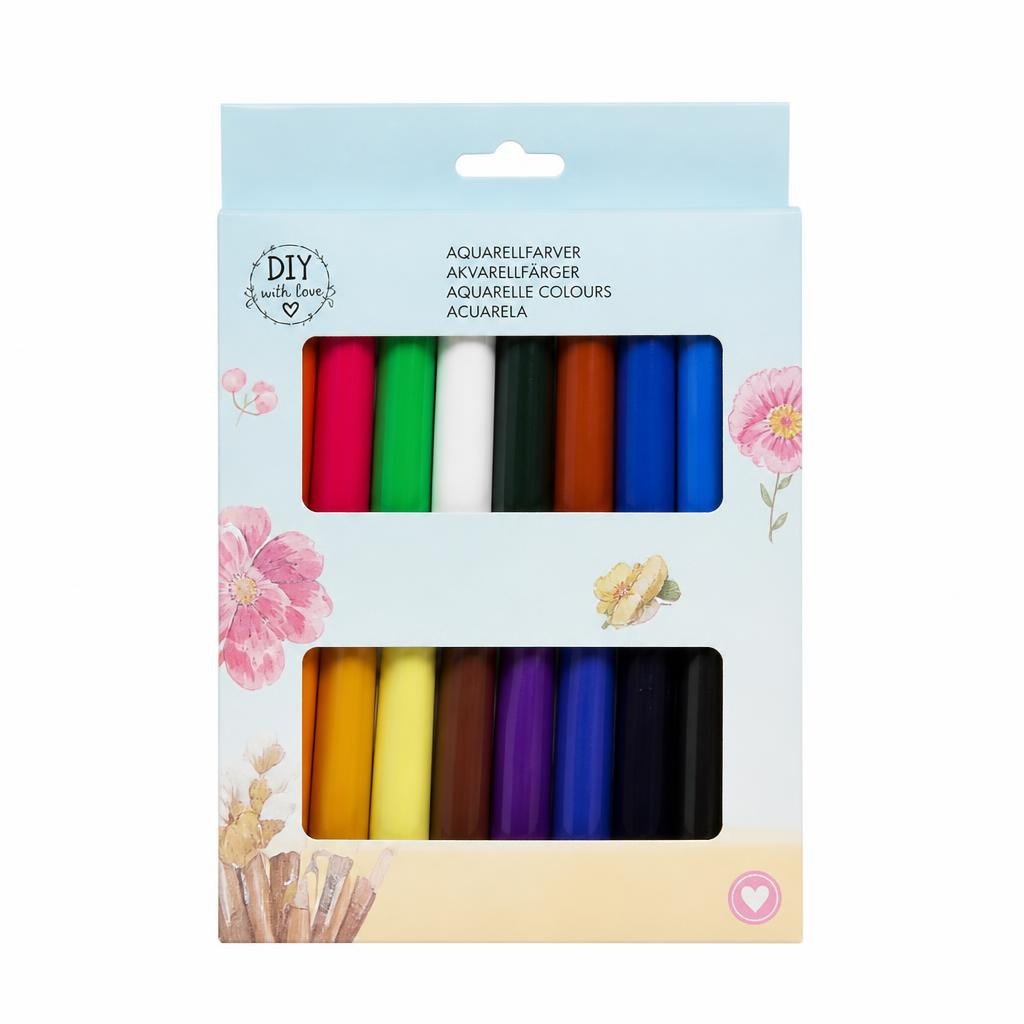 Akvarelne barve 12 ml, 18 kosov DIY handmade Akcija v trgovini Tedi