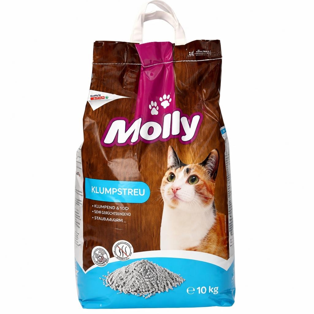 Molly pesek za mačke 10 kg Akcija v trgovini Spar
