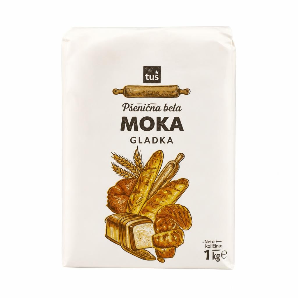 Pšenična bela moka Tuš 1 kg Akcija v trgovini Tuš