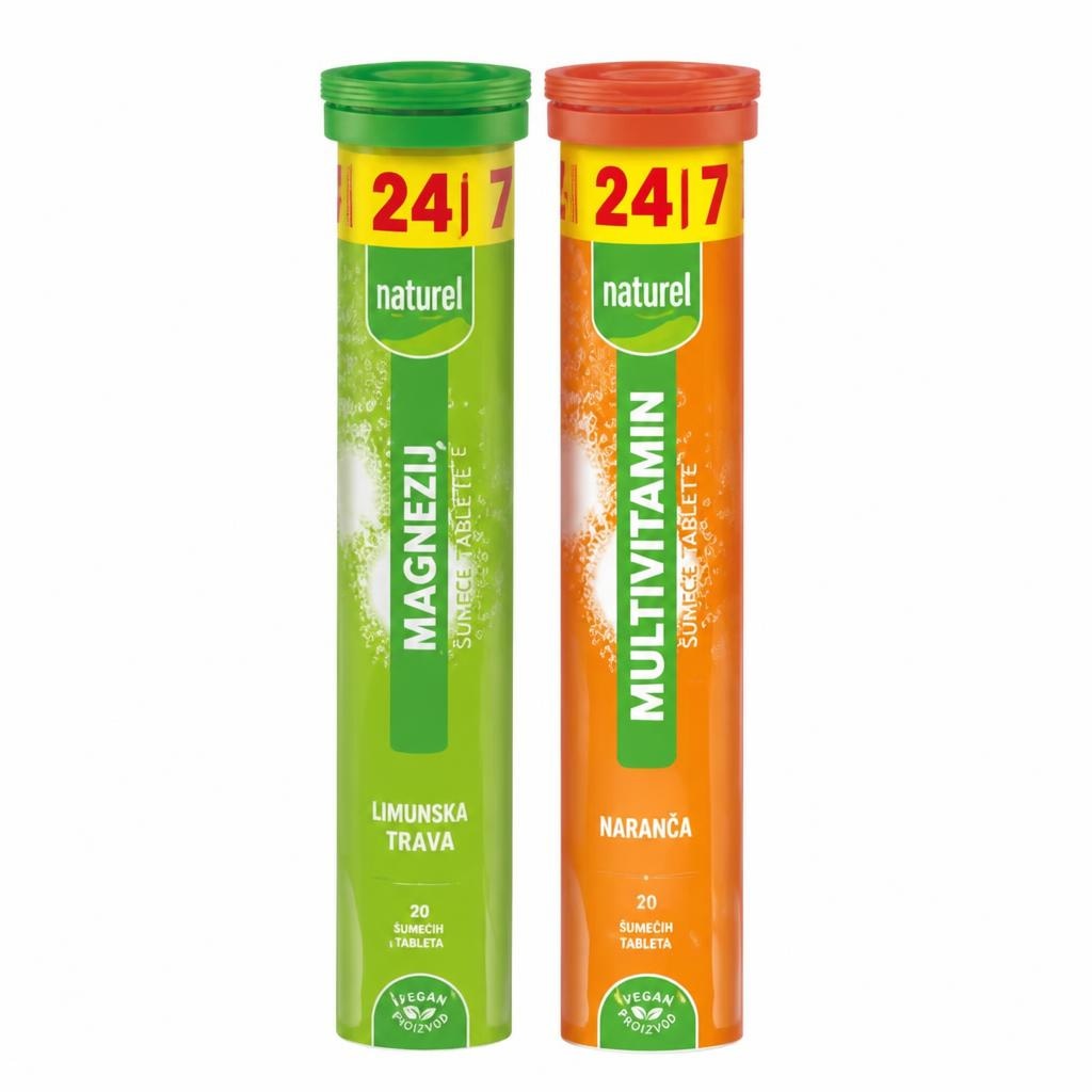 Naturel sumeče tablete 24/1 Akcija v trgovini Tuš