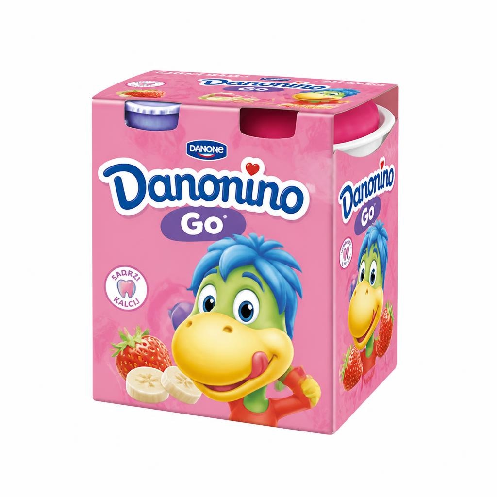 Danonino Go jagoda ali jagoda/banana 280 g Akcija v trgovini E.Leclerc
