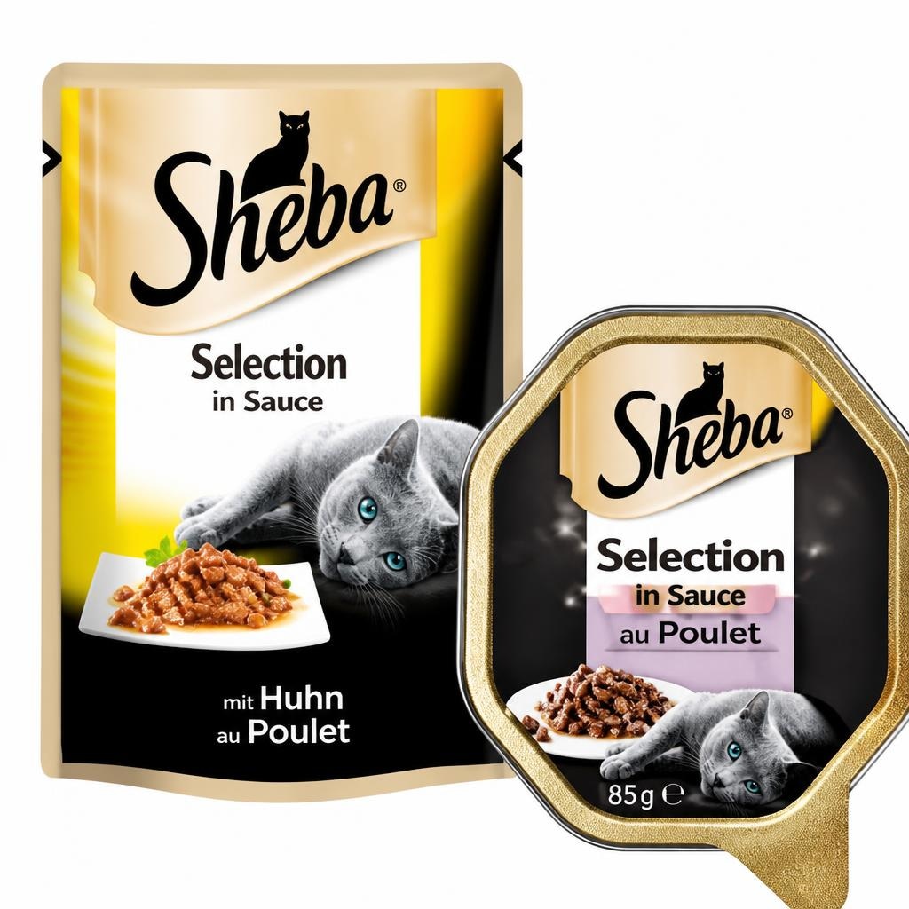 Sheba mokra hrana za mačke v vrečki ali v skodelici 85 g Akcija v trgovini Mueller