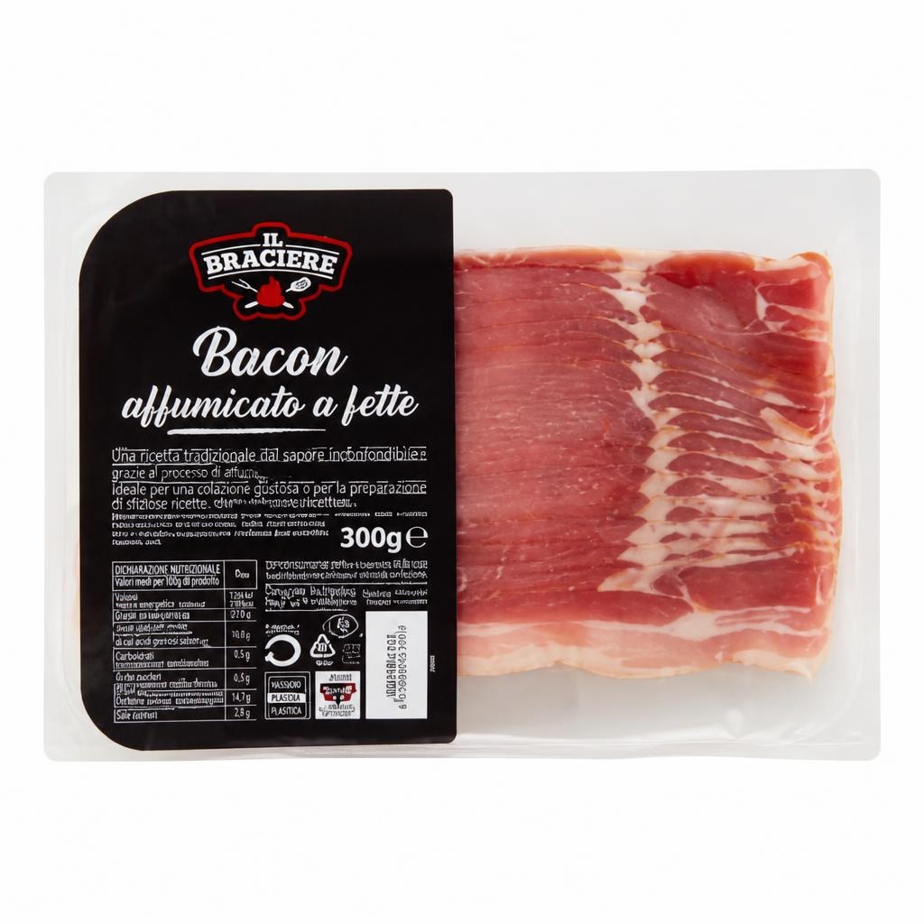 Dimljena slanina, rezine 300 g Il Braciere - Akcija u trgovini Eurospin