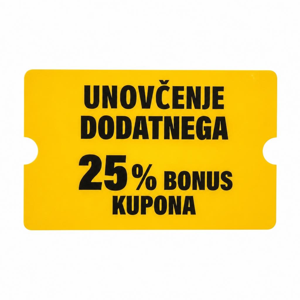 Unovčenje dodatnega bonus kupona Akcija v trgovini Mercator