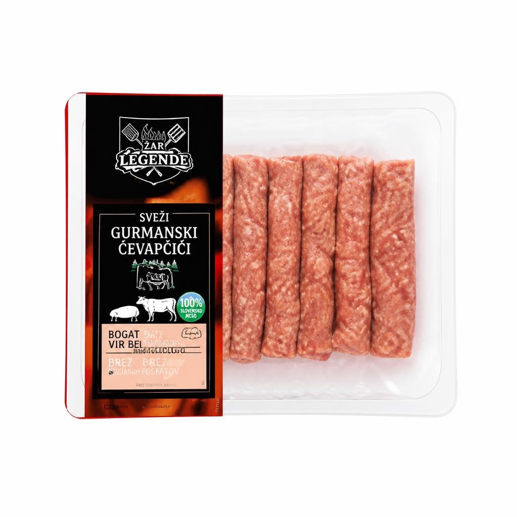 Žar legende sveži gurmanski čevapčiči 480 g - Akcija v trgovini Lidl