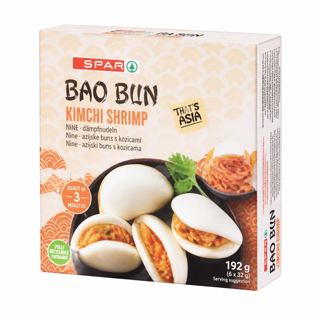 SPAR Bao bun Kimchi Shrimp 192 g Akcija v trgovini Spar