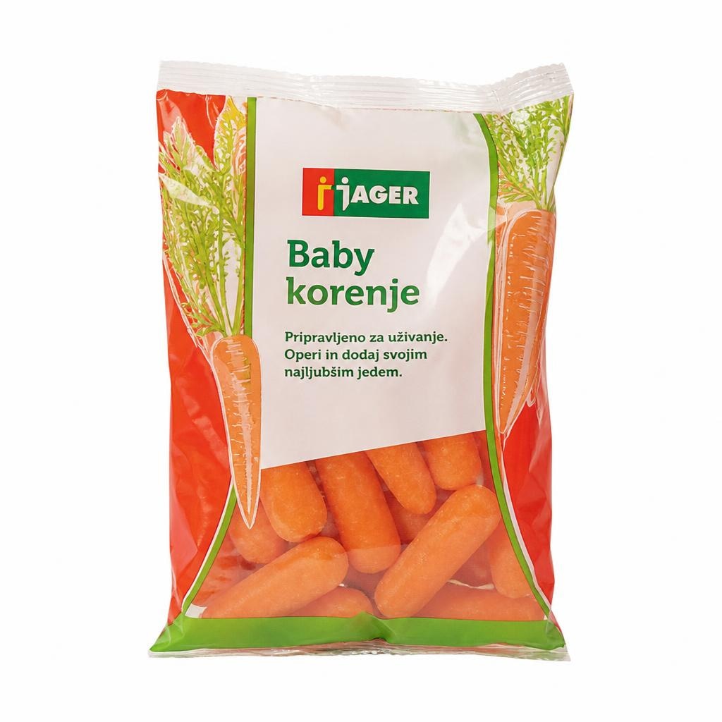 Baby korenje Jager 450 g Akcija v trgovini Jager