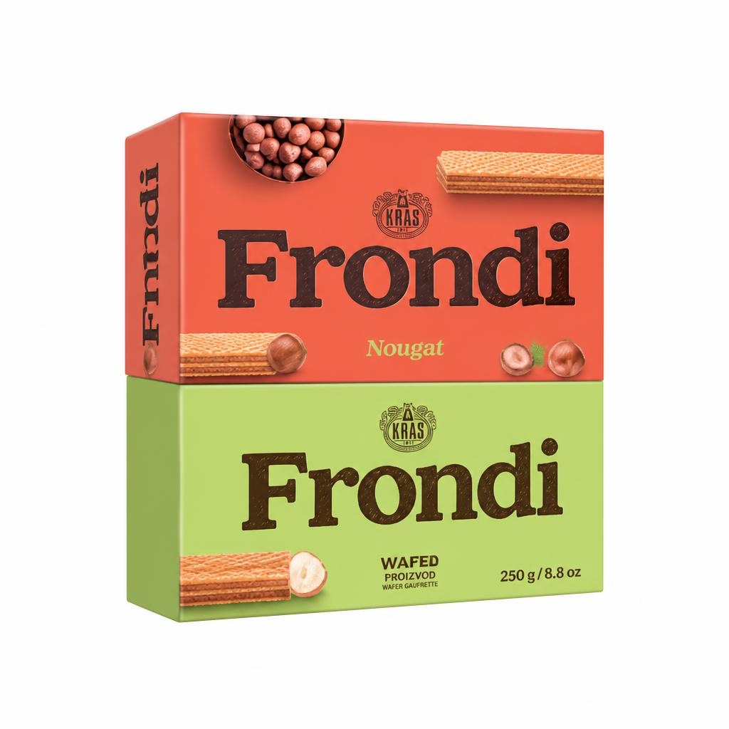 Napolitanke Frondi 250 g Akcija v trgovini Mercator