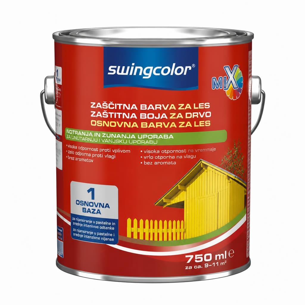 Swingcolor Mix zaščitna barva za les 'Basis 1 ali 4' 375 ml - Akcija v trgovini Bauhaus