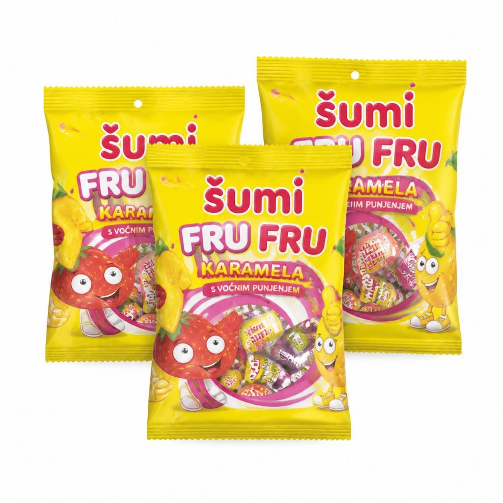 Bonboni Šumi Fru Fru 100 g Akcija v trgovini Mercator