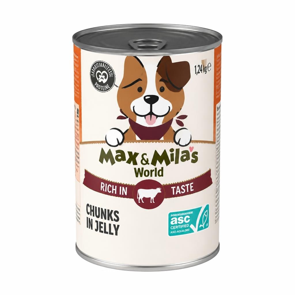 Max & Mila's World popolna hrana za pse 1,24 kg Akcija v trgovini Lidl
