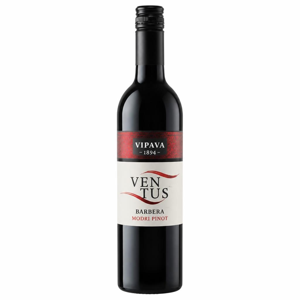 Vrhunsko vino ZGP Barbera ali Modri Pinot Ventus 0,75 l - Akcija v trgovini E.Leclerc