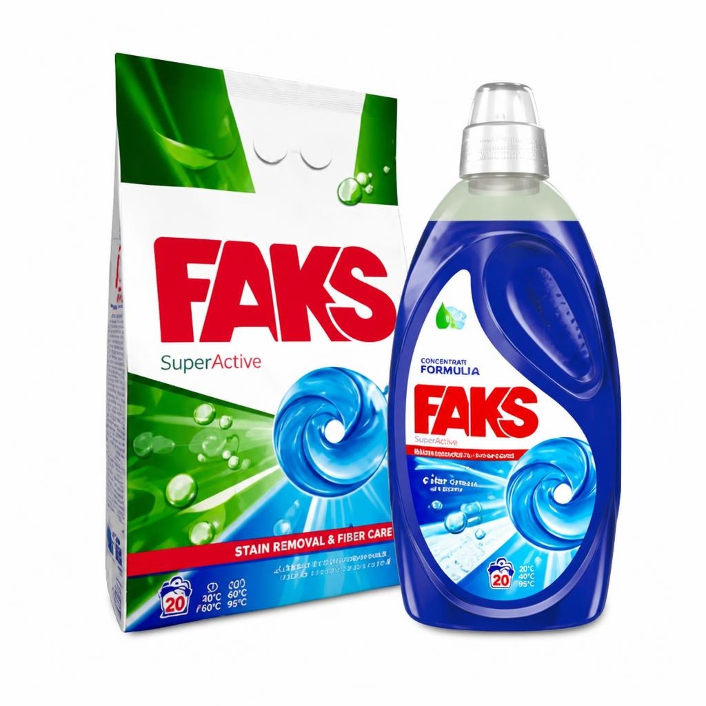 Faks detergent 2,2 kg / 1,8 l Akcija v trgovini Tuš