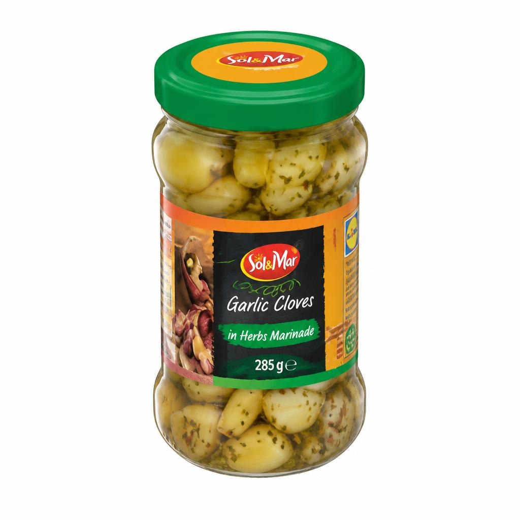 Sol&Mar Vložen česen 285 g - Akcija v trgovini Lidl
